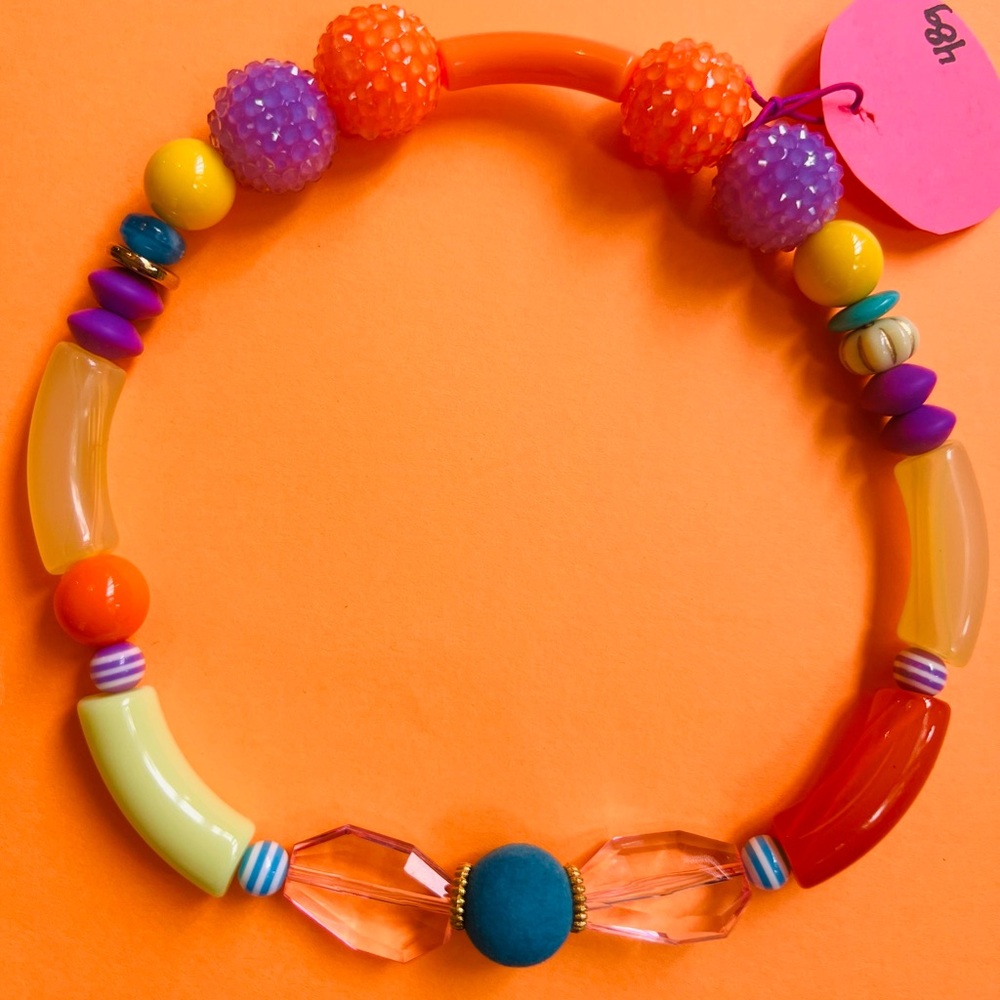 Colorful Beaded Kids Necklace